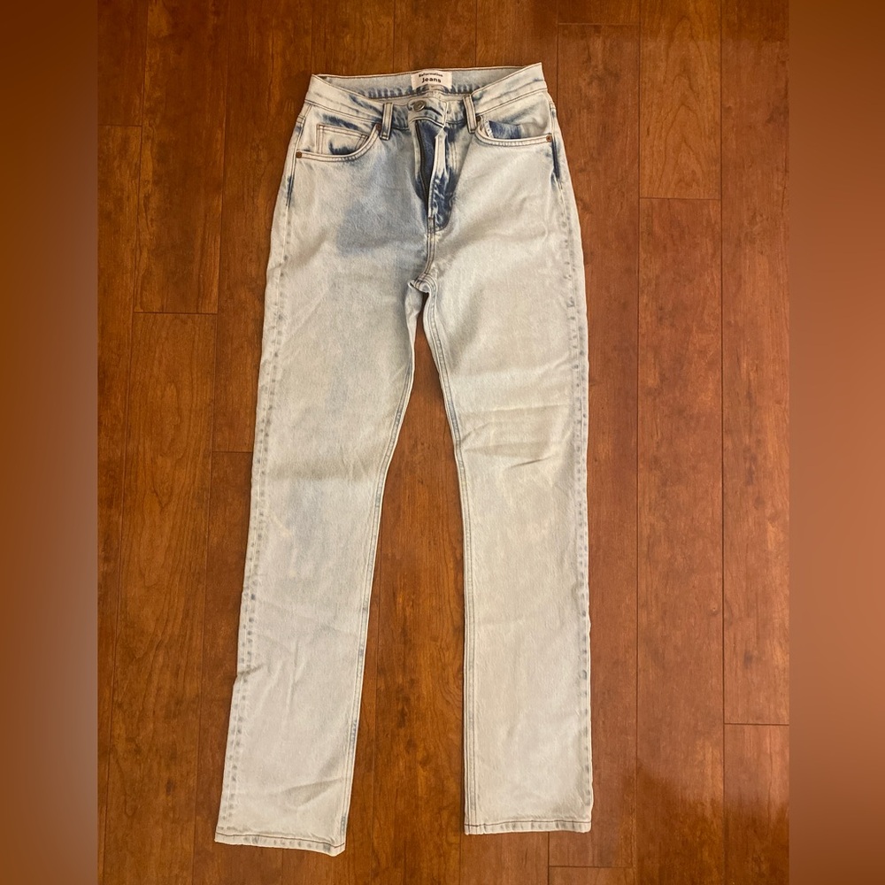 Reformation High-waisted women’s acid wash denim jeans Size 27